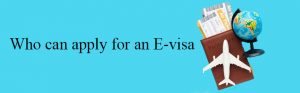 Who can apply for an E-visa