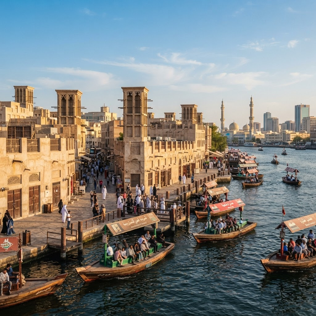 Old Dubai & the Creek in Deira & Bur Dubai, Dubai