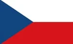 The czech republic flag icon